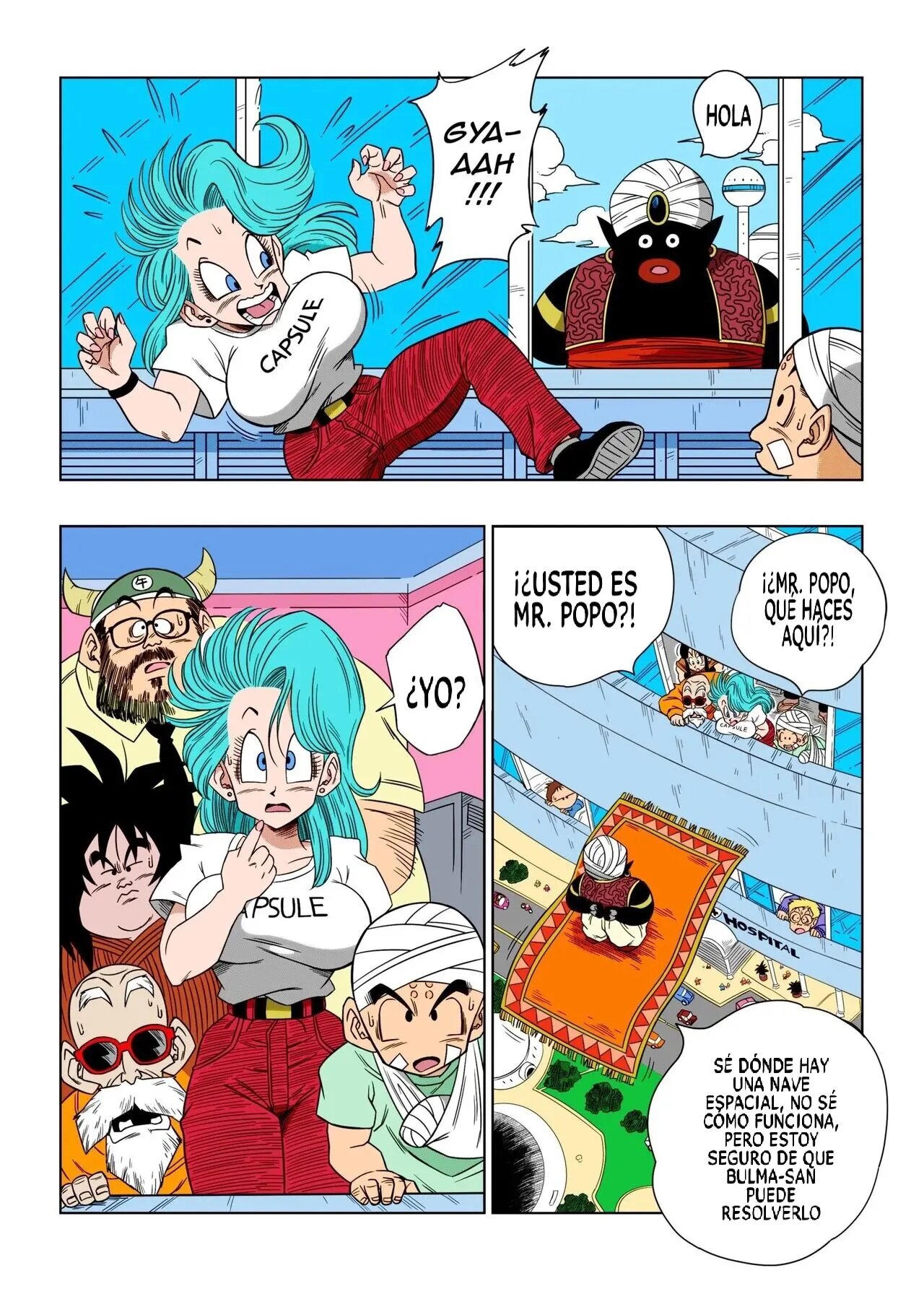 Dagon Ball - Bulma Meets Mr. Popo - Sex Inside the Mysterious Spaceship page 2 full
