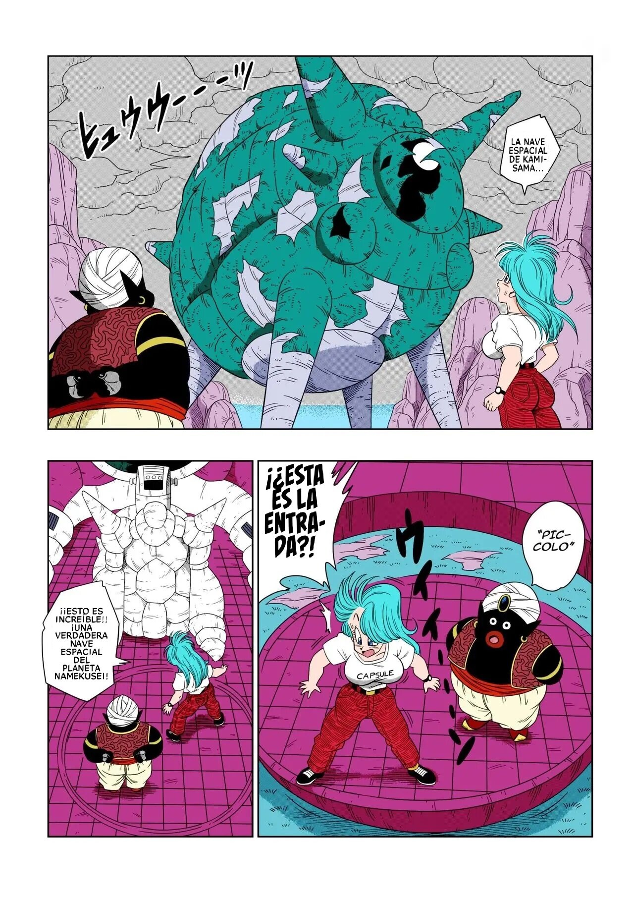 Dagon Ball - Bulma Meets Mr. Popo - Sex Inside the Mysterious Spaceship page 4 full