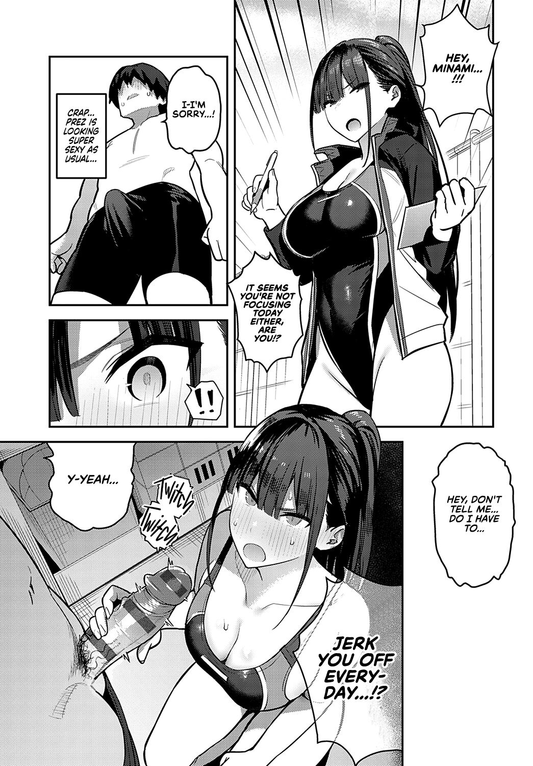Kyouei Senpai ni Nuite morau | Getting Jerked off by the Swimming Club Senpai page 11 full