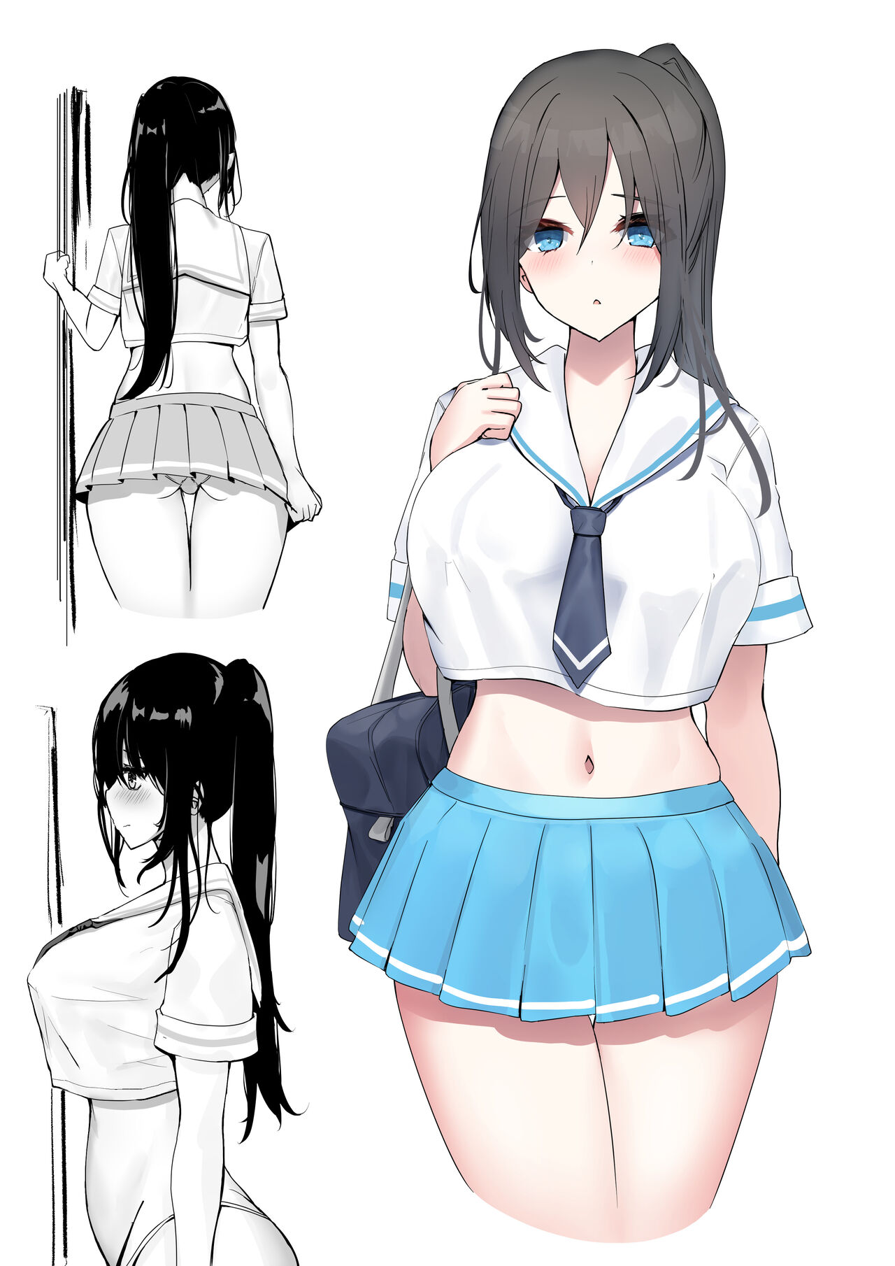 Mijikame Seifuku Musume Seijin Muke Manga page 2 full