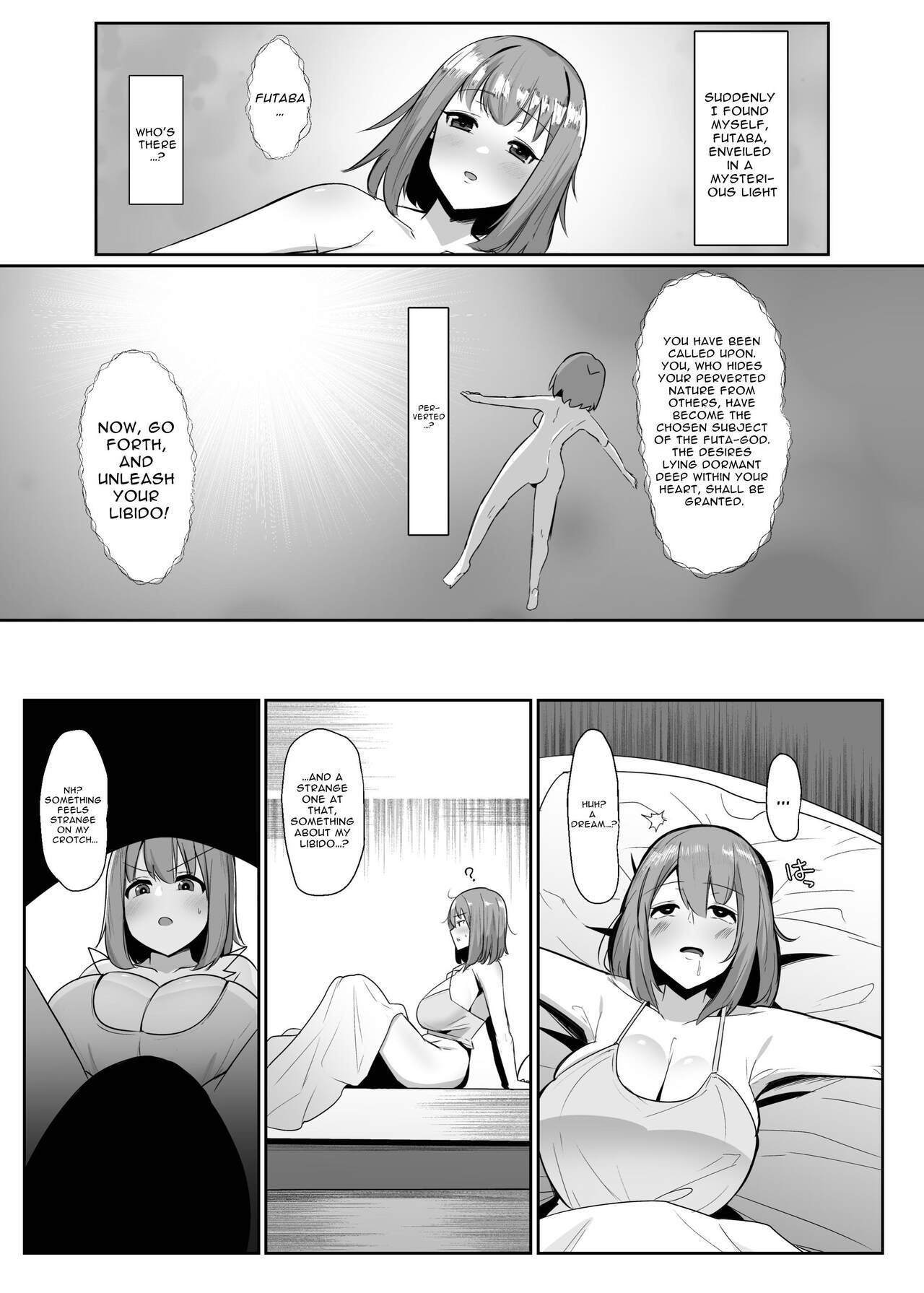 Aruhi Totsuzen Futanari wa Bokki shitara shasei suru no ga Atarimae no Sekai ni nattara page 3 full