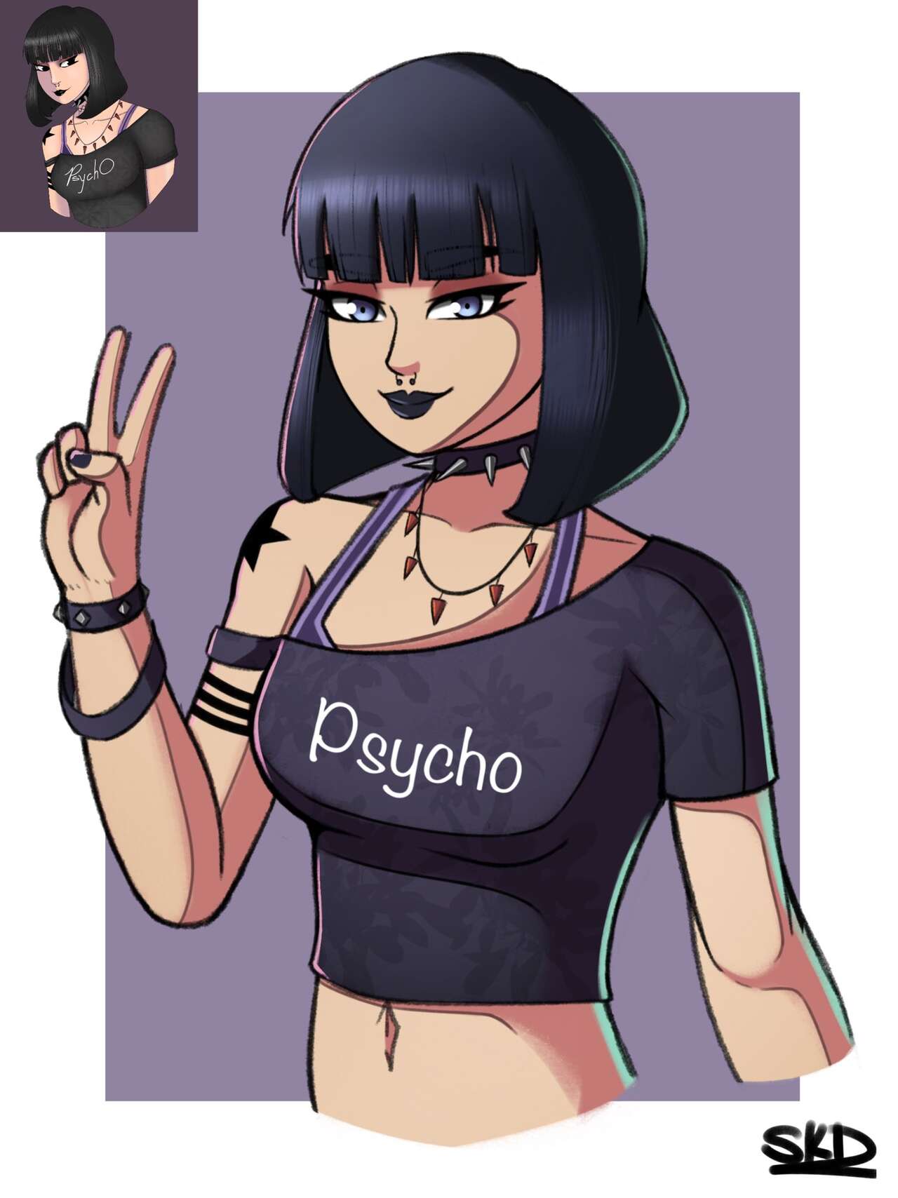 Goth Girl Evelynn page 1 full