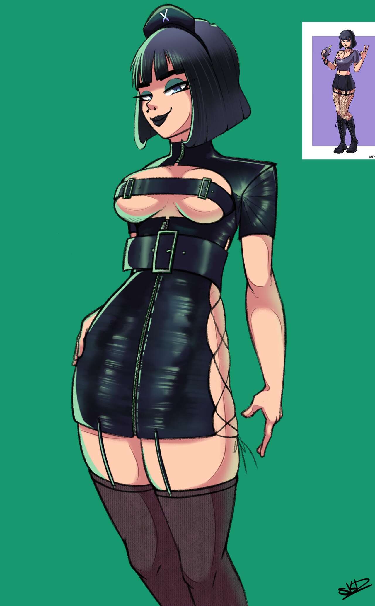 Goth Girl Evelynn page 5 full