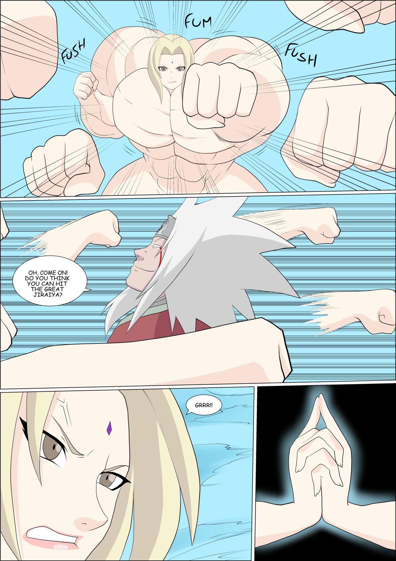 Tsunade VS Jiraiya page 11 full