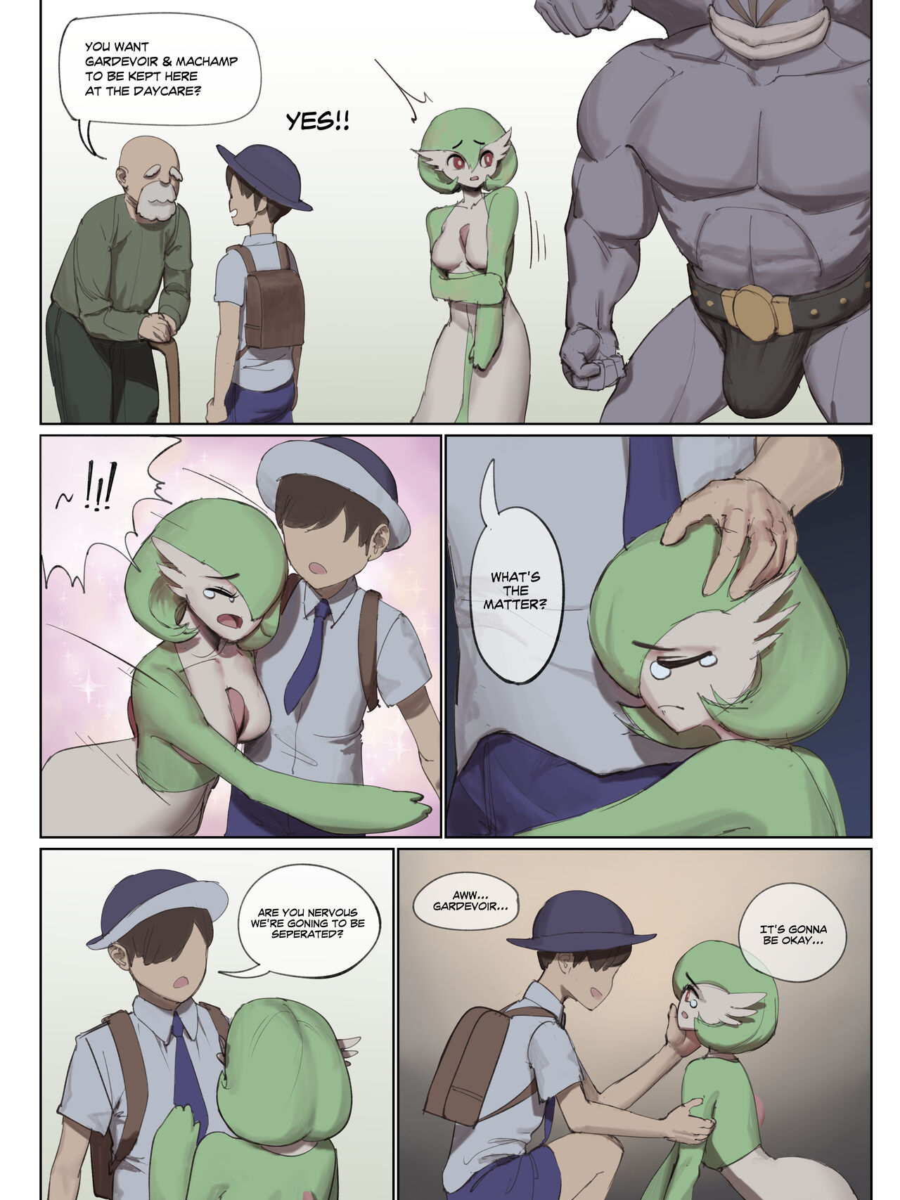 Gardevoir at the Daycare page 1 full