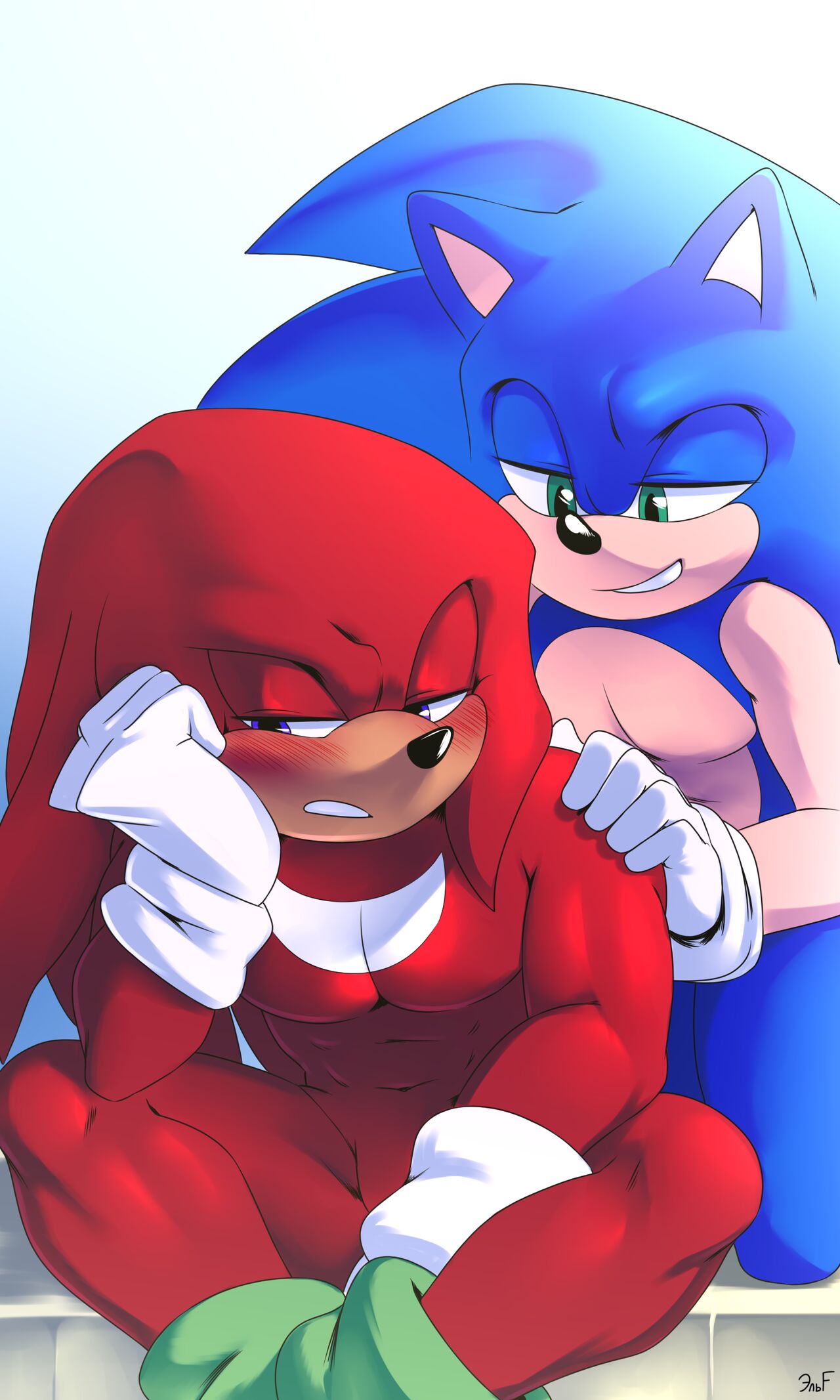 Shaking Up The Skies: Sonknux Comic page 1 full