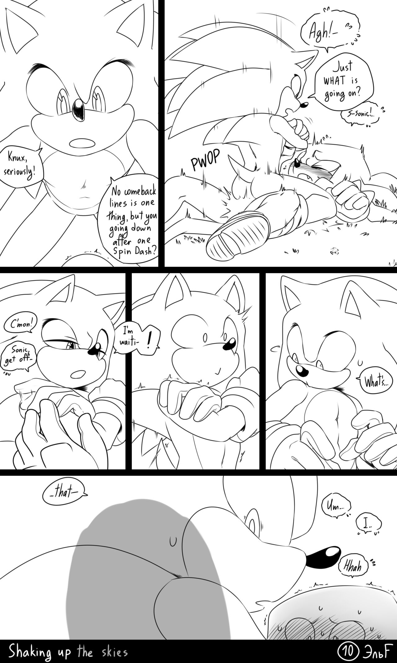Shaking Up The Skies: Sonknux Comic page 11 full