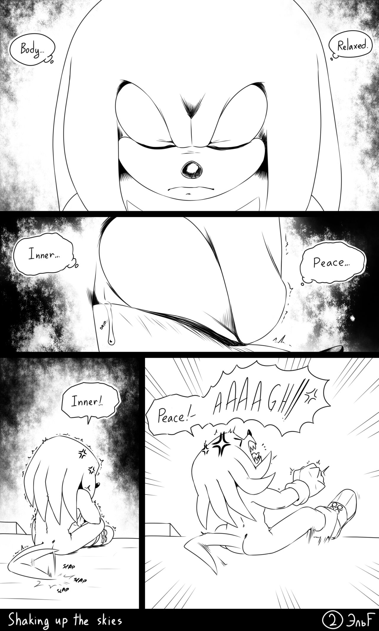 Shaking Up The Skies: Sonknux Comic page 3 full