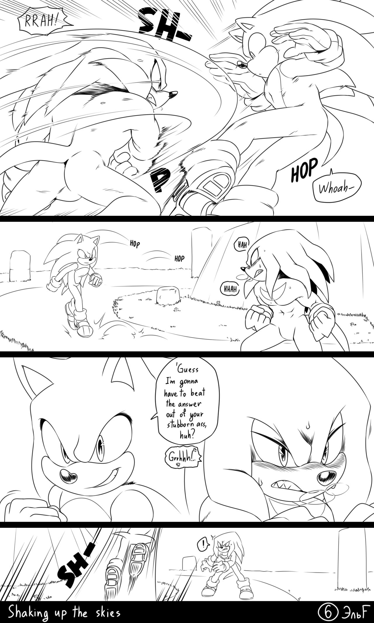 Shaking Up The Skies: Sonknux Comic page 7 full