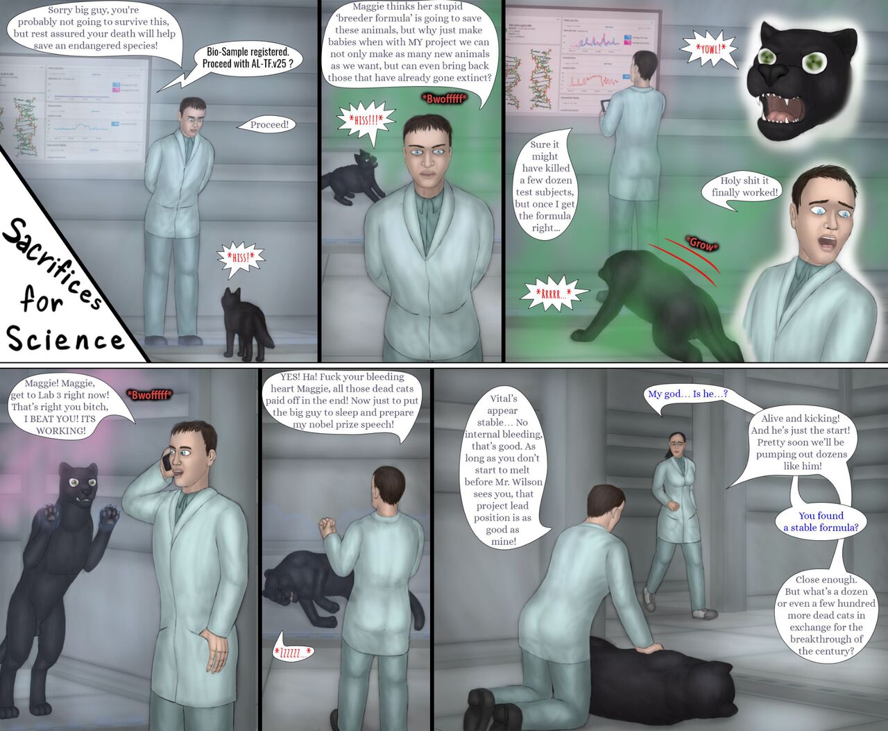 Sacrifices For Science page 1 full