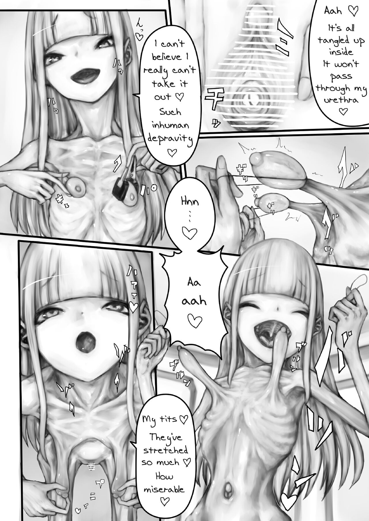 Garigari Ojou-sama no Oppai Nyoudou Ijime Onanie | Skinny Young Lady's Tits & Urethra Bullying Masturbation page 11 full