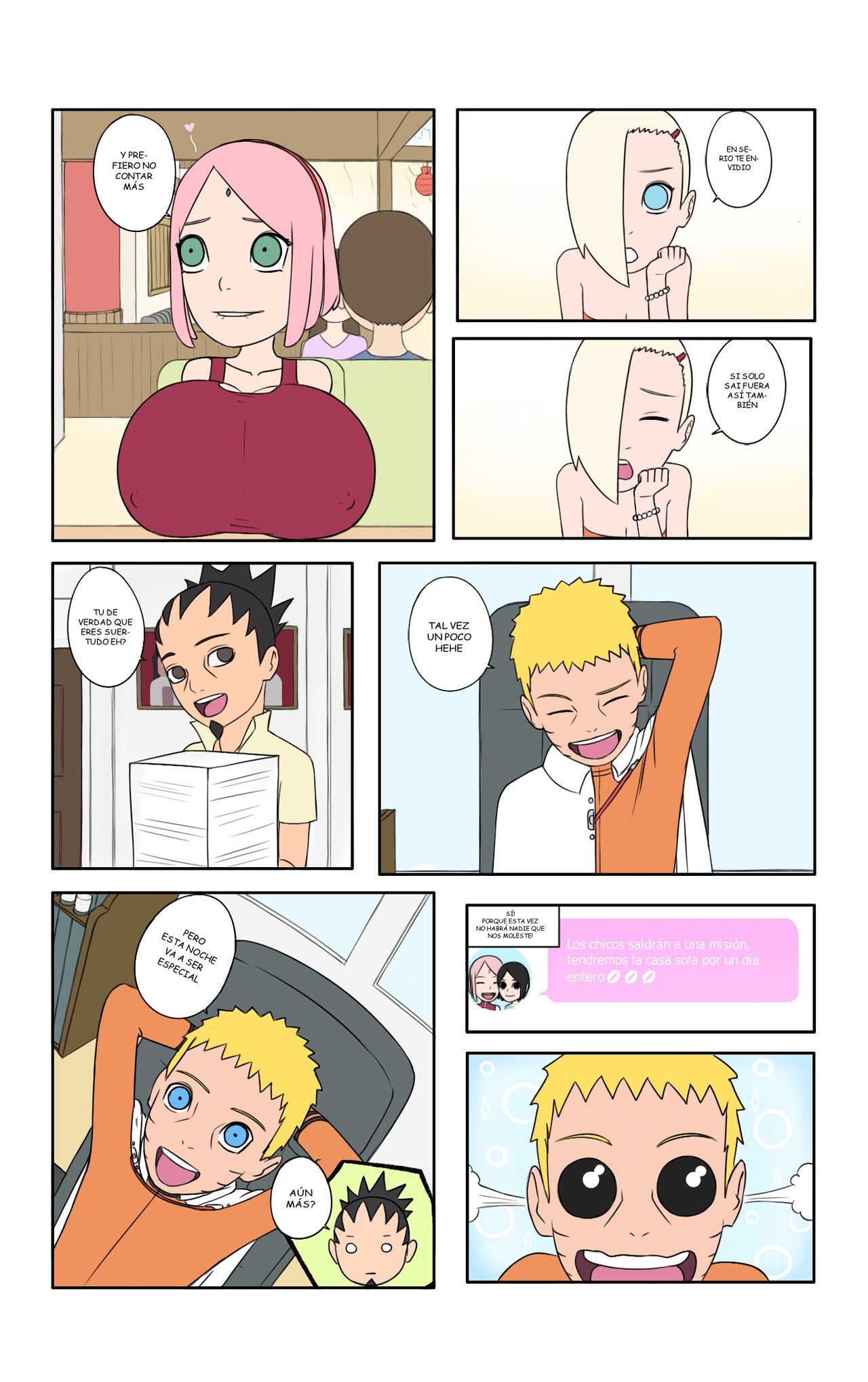 Hot days in Konoha 2  - Spanish - Ongoing page 9 full