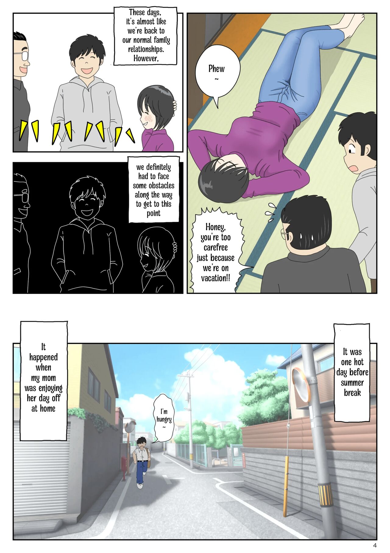 Onaneta Kaa-san 2 ~Otto no Yoko de~ | Masturbating to Mom ~Beside Her Husband~ page 4 full