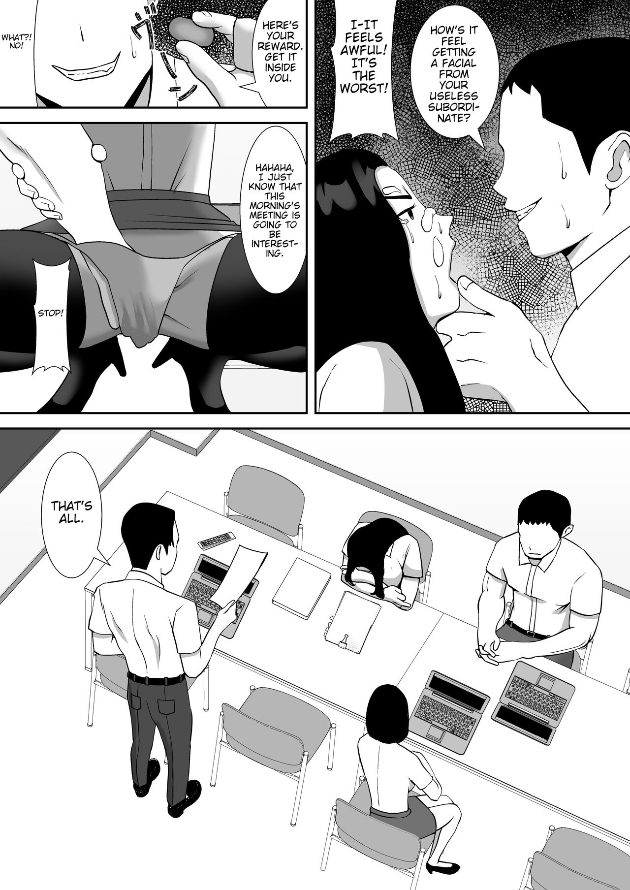 Ore no Koto o Gomi Atsukai Suru Mucchimuchi no Hitozuma Onna Joushi ga Ochiru made | Making my chubby married female boss that treats me like trash succumb to my cock page 9 full