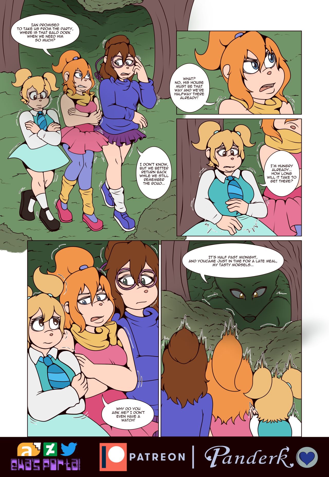 She Wolf eats Chipettes page 1 full
