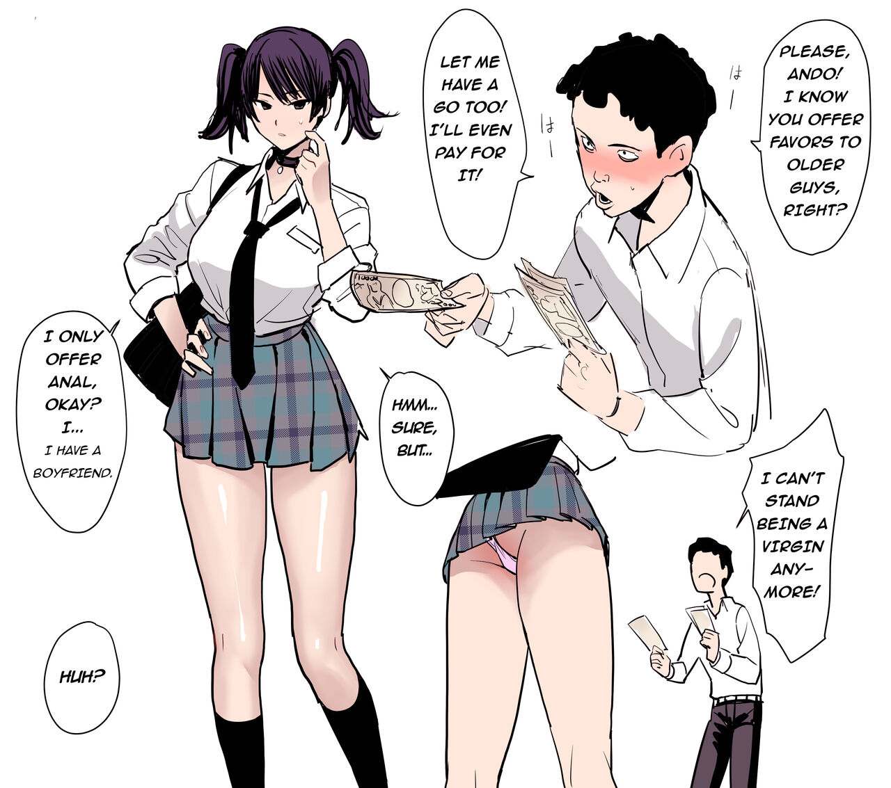 JK no Anal de Doutei wo Sotsugyou Shitai Dake no Jinsei Datta | All I Wanted in Life was to Lose my Virginity in a High School Girl's Ass page 1 full