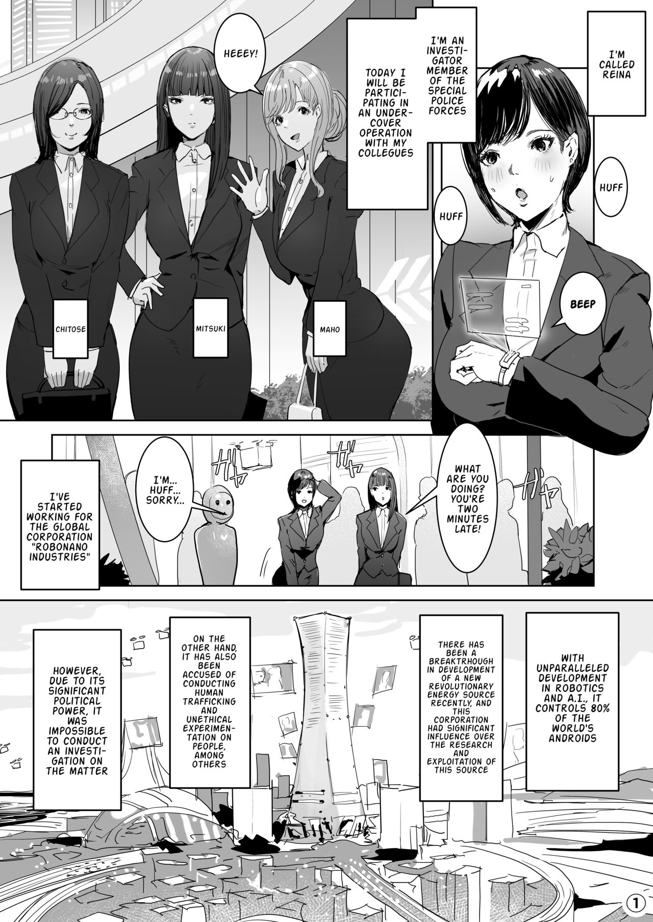 After infiltrating a hi-tech company, I was remodeled into a futanari android page 1 full
