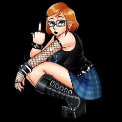 Goth Gwen 10K and her transformations