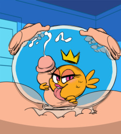 Doom and gloom up in his room is broken instantly by his magic little fish who grant his every wish