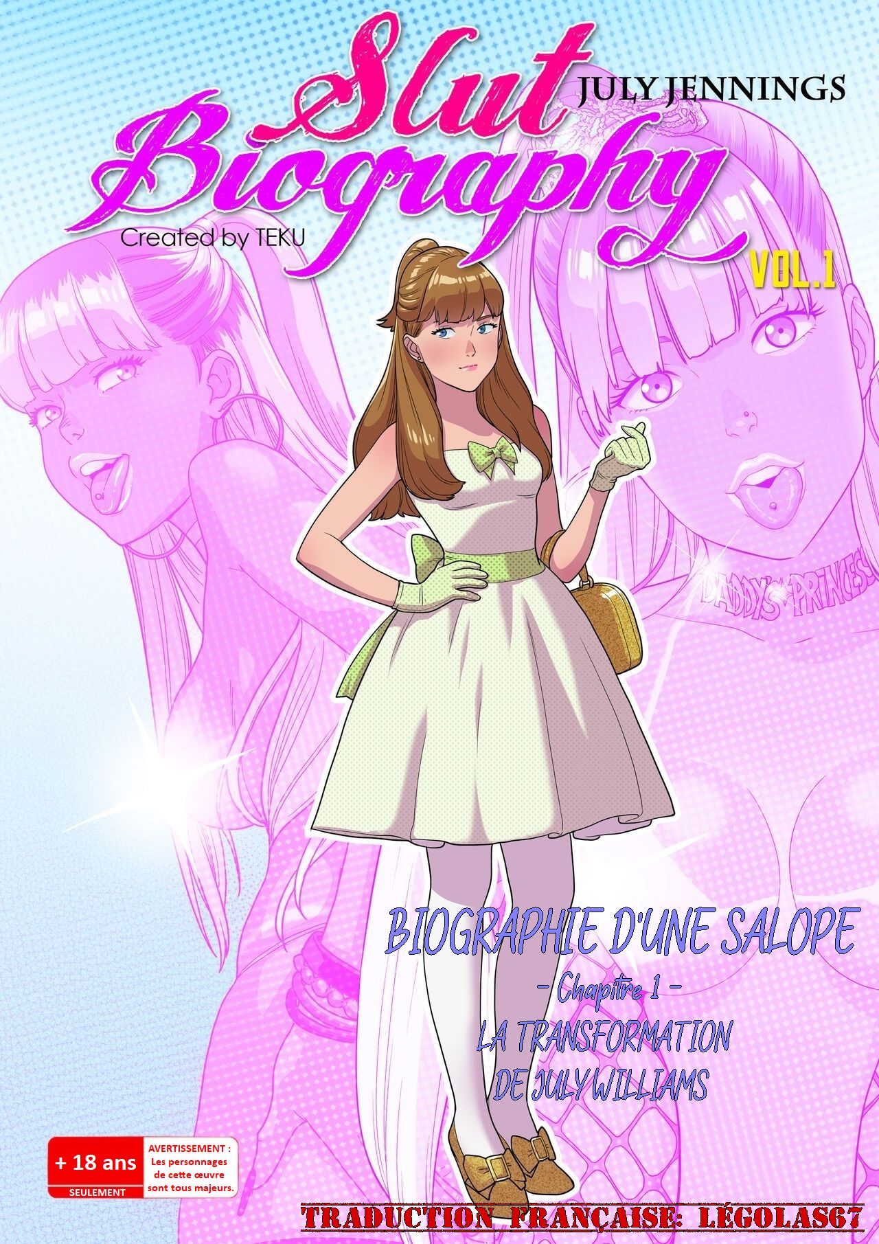 Slut Biography 1 - July Transformation Set / Biographie d'une Salope 1 - La Transformation de July Williams page 1 full