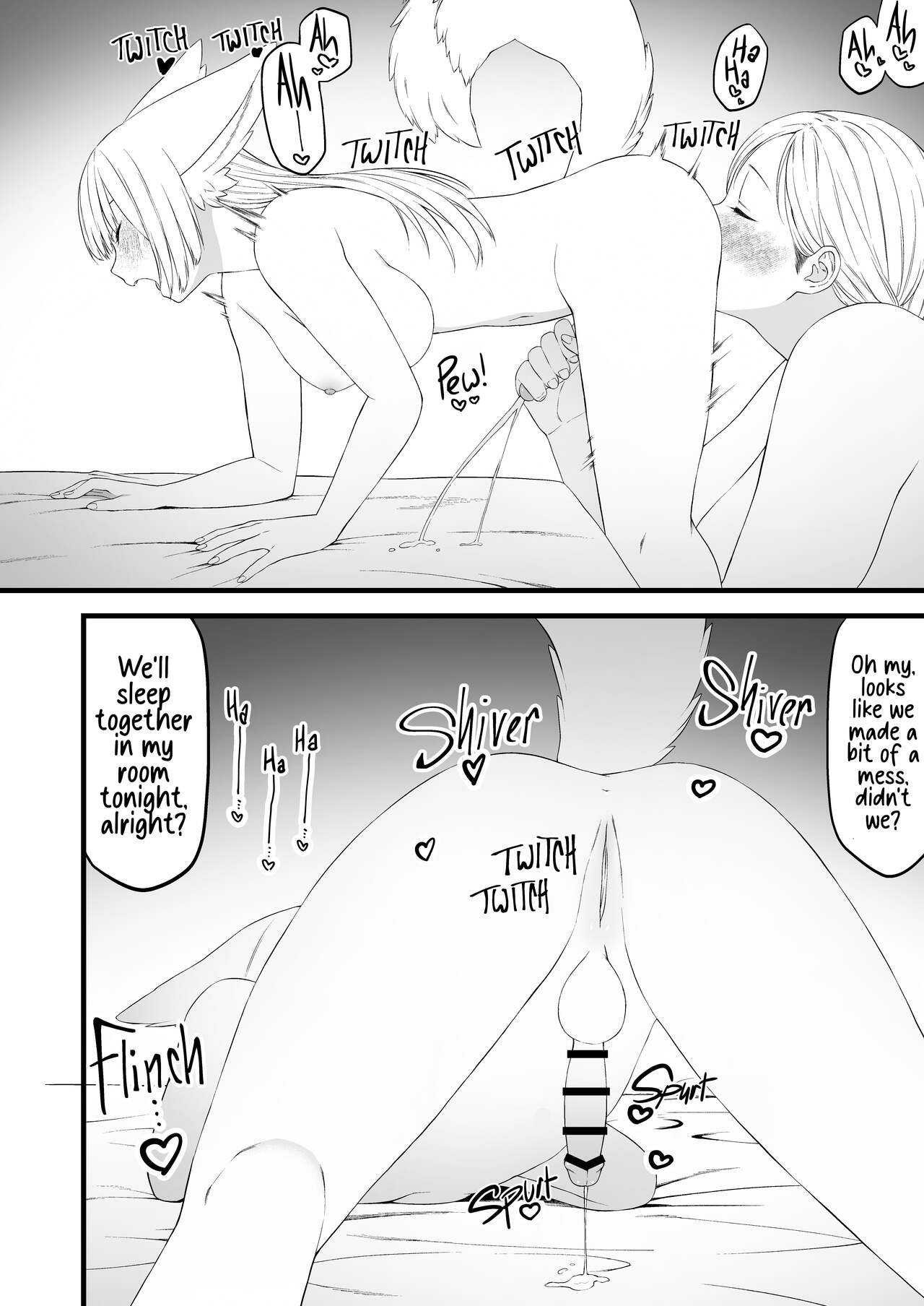 Seitsuu shita Futanari Loli ga Ookii Oneesan ni Ippai Shasei sasetemorau Hanashi page 12 full