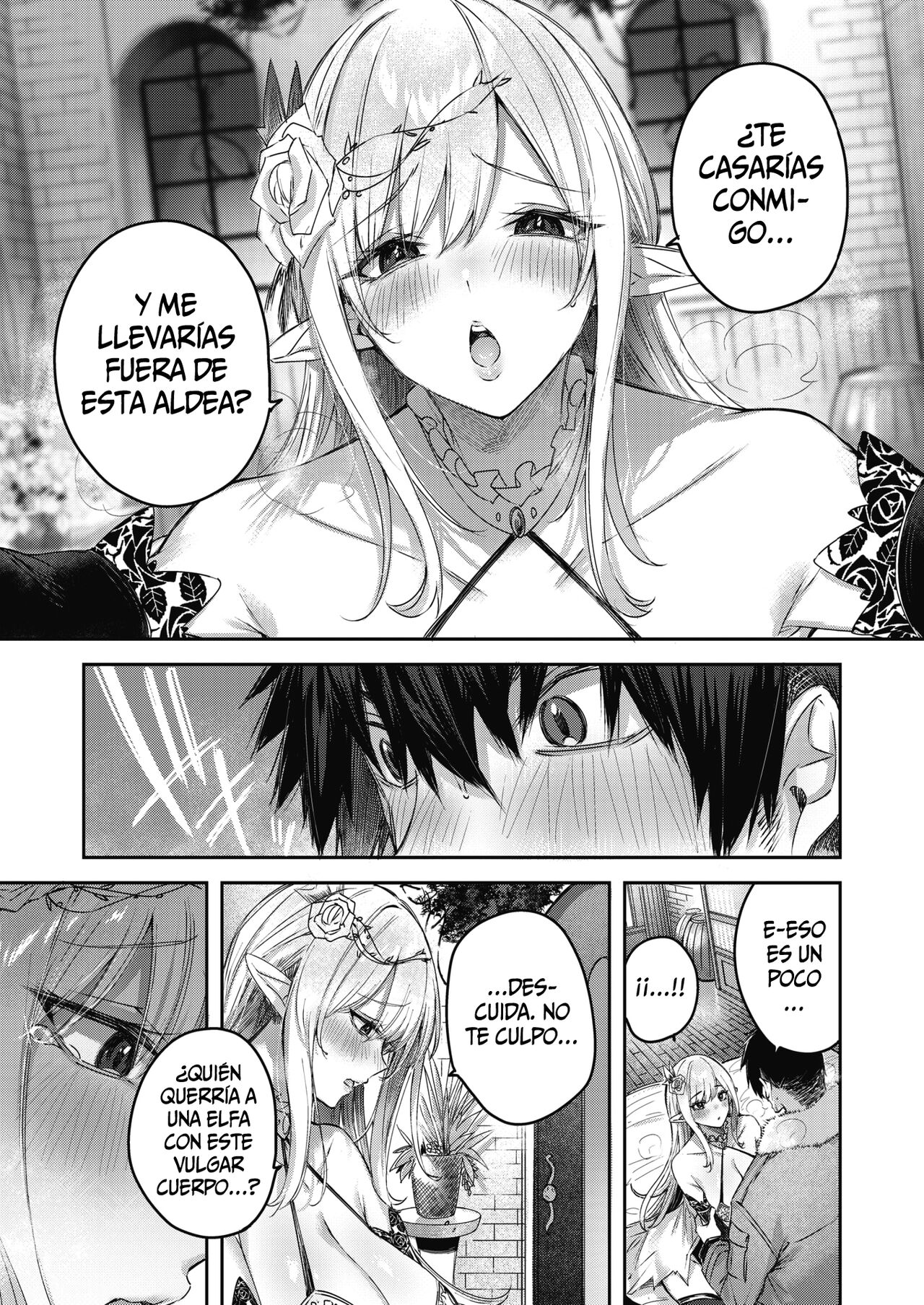 Dokushin Hunter no Deai wa Elf no Mori de Ch. 2 | El Encuentro de un Cazador Soltero en el Bosque Élfico Cap.2 page 12 full