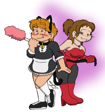 A sweet femdom and her submissives boys cover