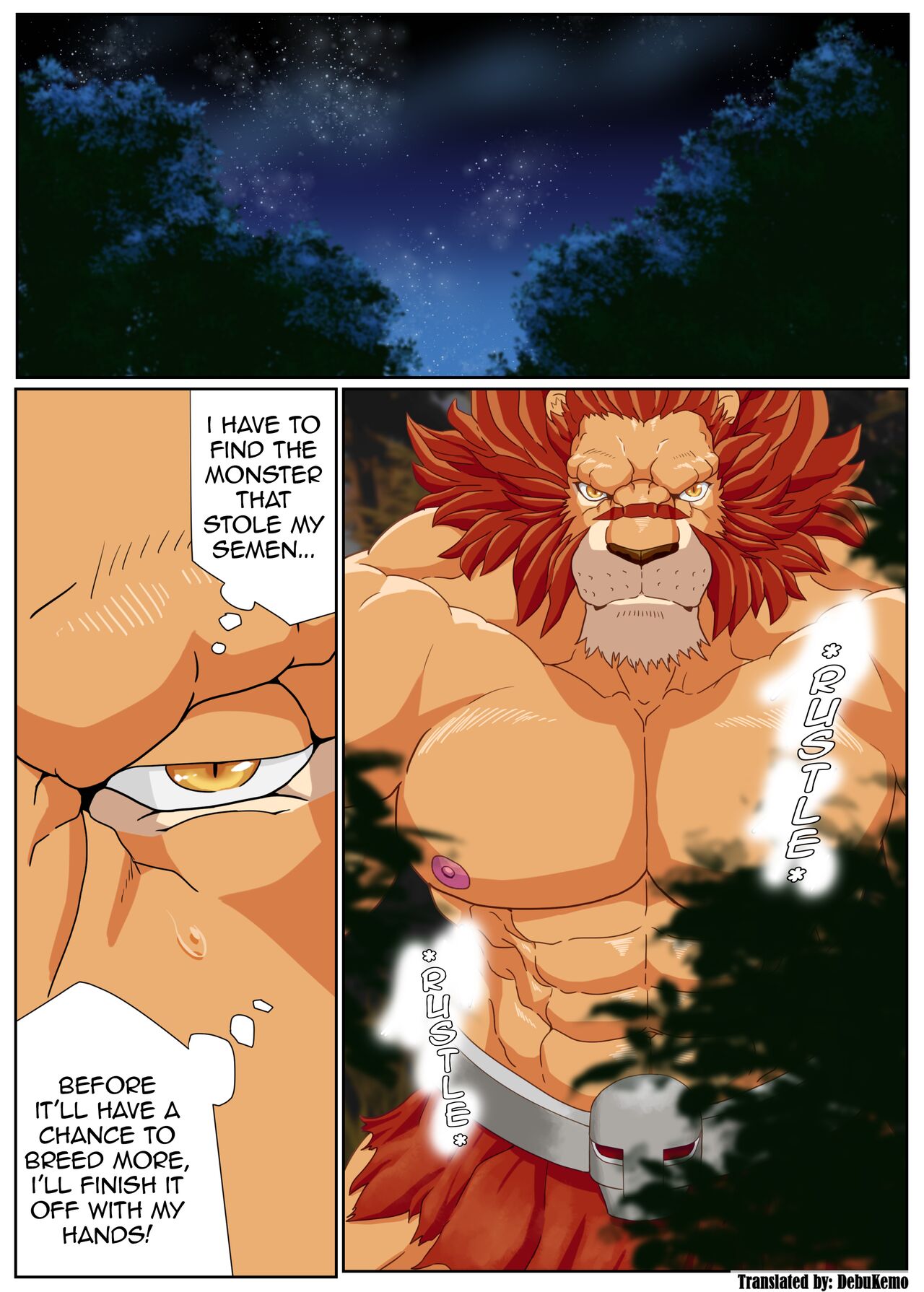 Leo Kokuou no Shasei Kikou ~ Hajimari no Shasei to Kasshoku no Ou no Seitan | King Leo's Ejaculation Journey ~ First Ejaculation and Birth of the Dark King page 11 full