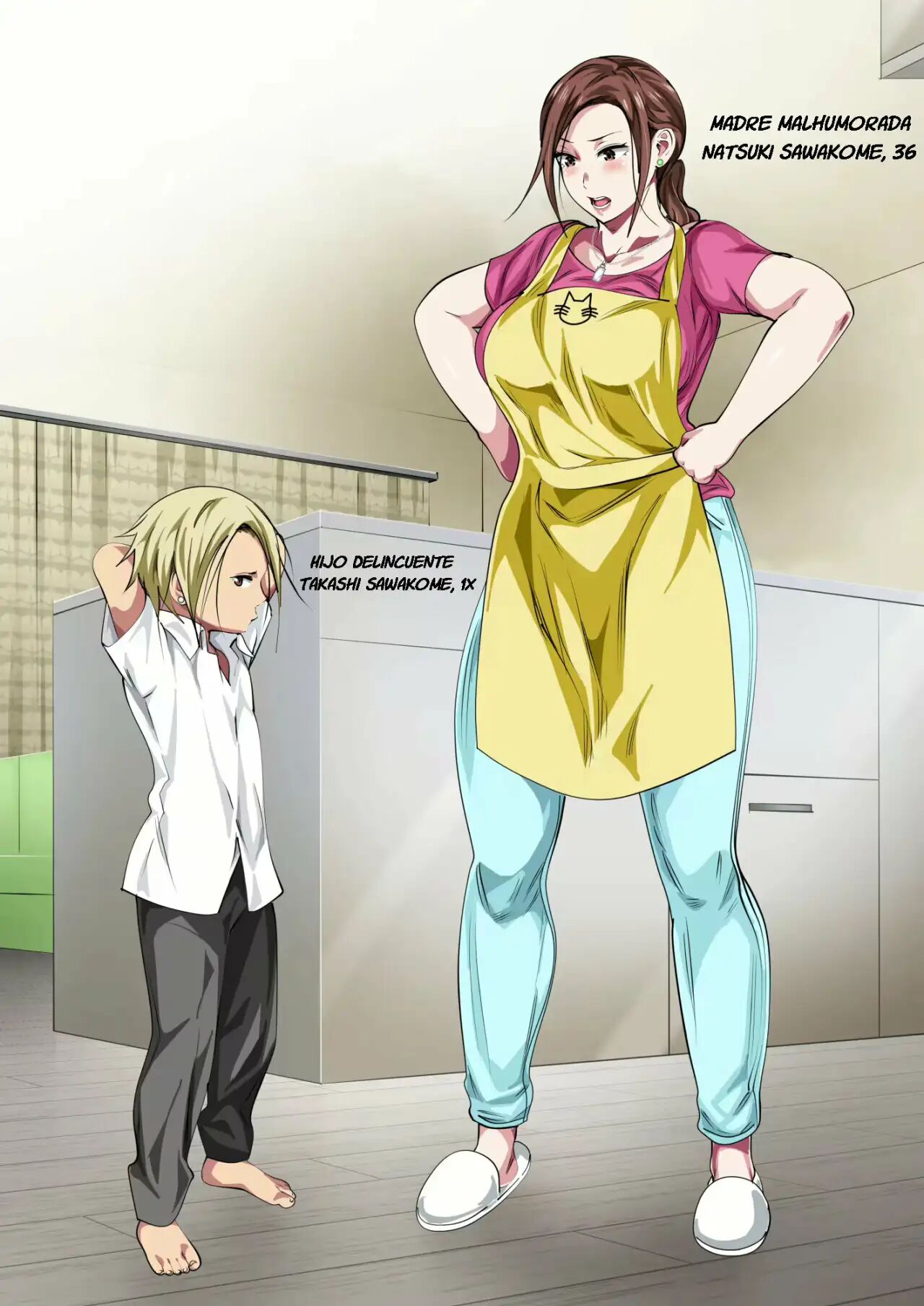 Okorinbo Mama no Amayakashi Sex de Furyou Musuko ga Kousei Shita Hanashi | Rehabilitacion del Hijo Delincuente Gracias al Amor de su Madre Malhumorada page 2 full