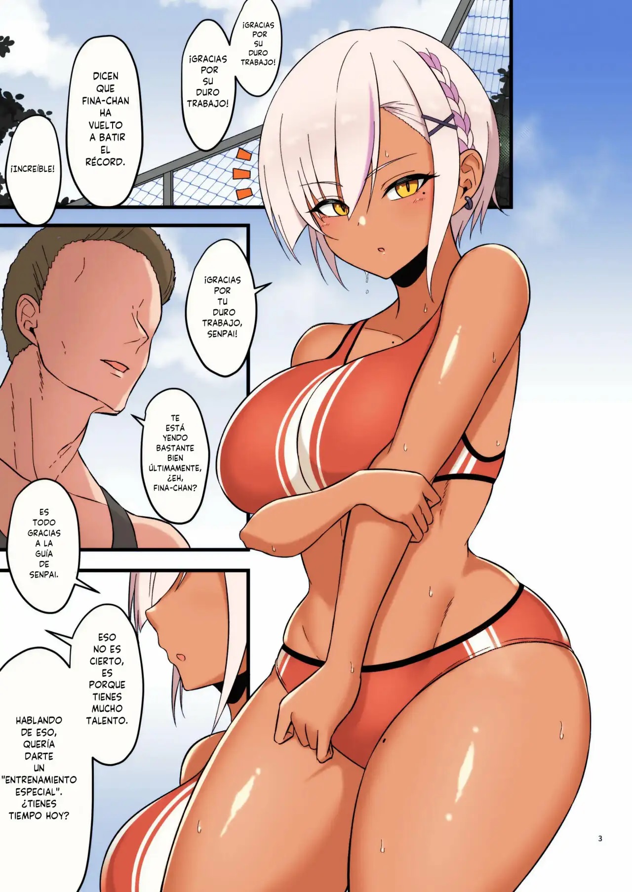 Fina-chan to Himitsu no Training Secret Training with Fina-chan page 3 full