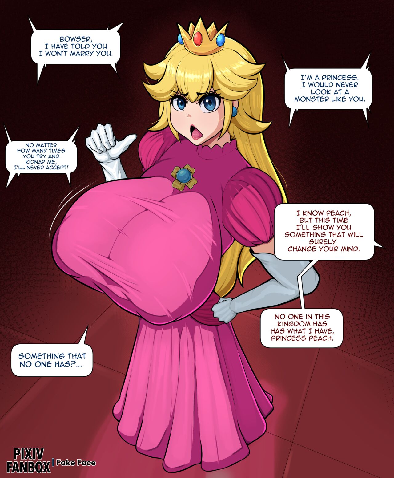 Princess Peach x Bowser page 1 full