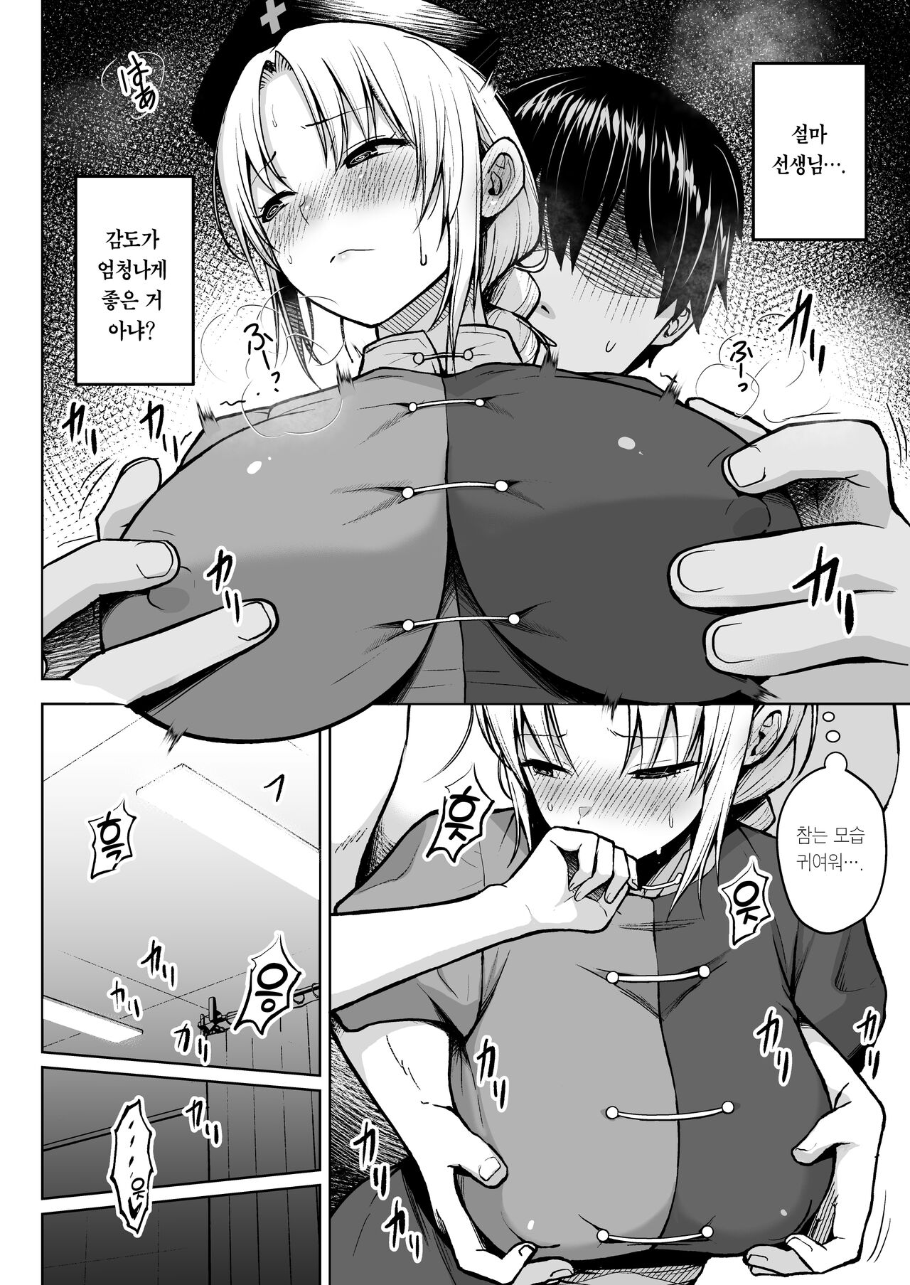 Eirin ga Oppai o Ijiraremakutte P-Cup ni Naru made no Hanashi | 에이린이 가슴을 존나 괴롭혀져서 P컵이 되기까지의 이야기 page 12 full