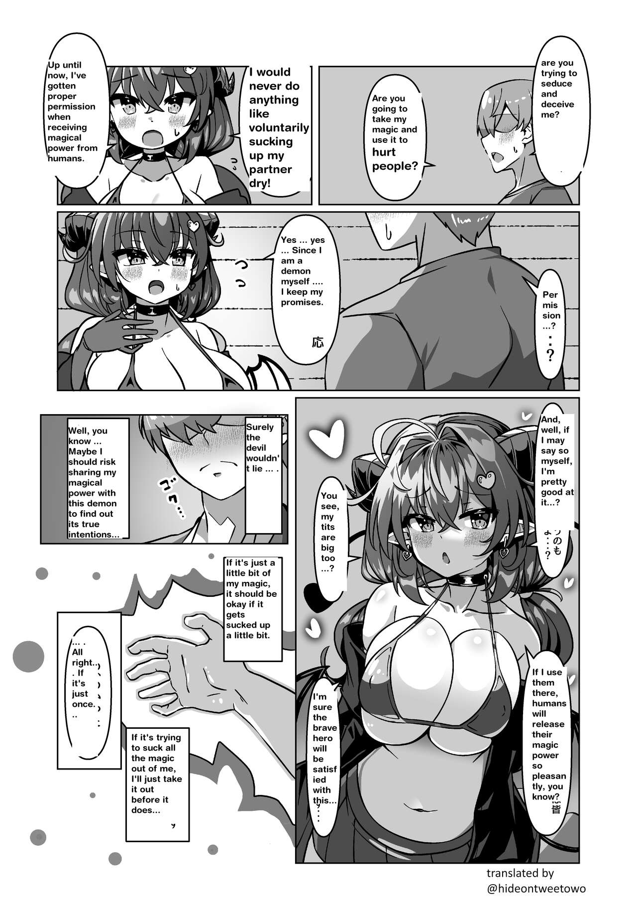 THE END OF THE HERO WHO IS HIDING MAMONO  succubus seduction hero drain big breasts page 11 full