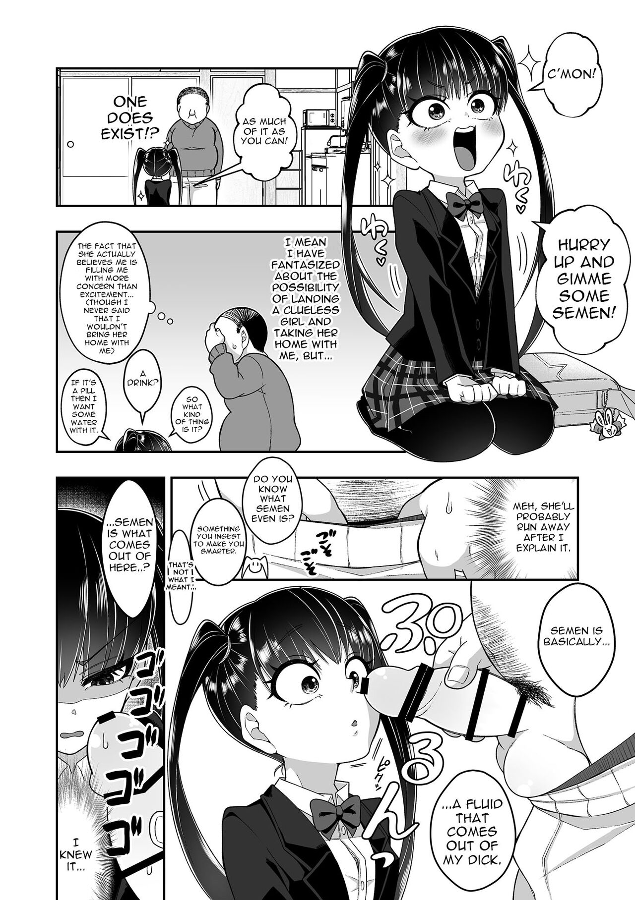 Seishi o Nomeba Atama ga Yoku Narutte Kikimashita | I Heard I'll Get Smarter If I Swallow Sperm page 3 full