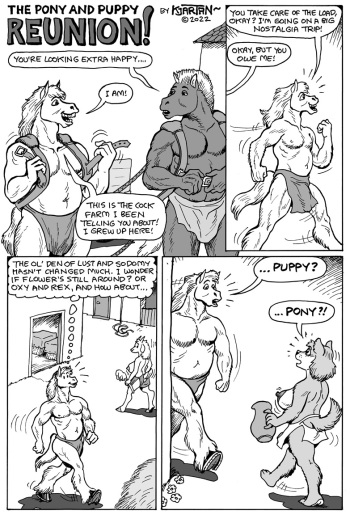 [Karno (Kjartan Arnorsson)] Pony and Puppy Reunion cover