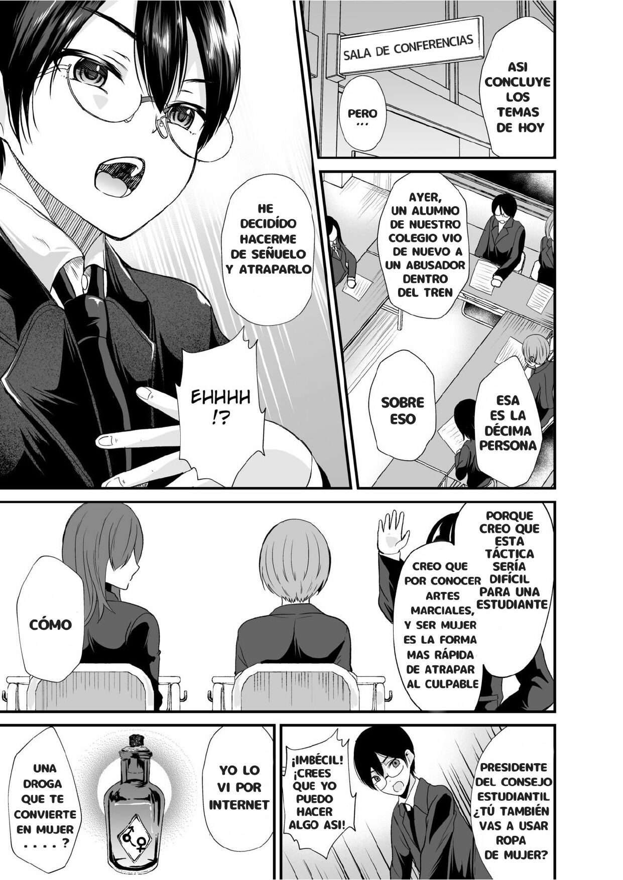 Seitokaichou no Karei naru Nyotaika Kiroku page 6 full