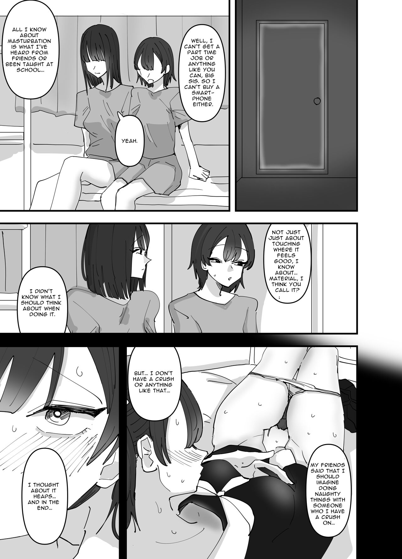 Imouto ga Watashi o Okazu ni Shitate Onanie o Shite ita Hanashi | My Little Sister Was Masturbating To Me page 9 full