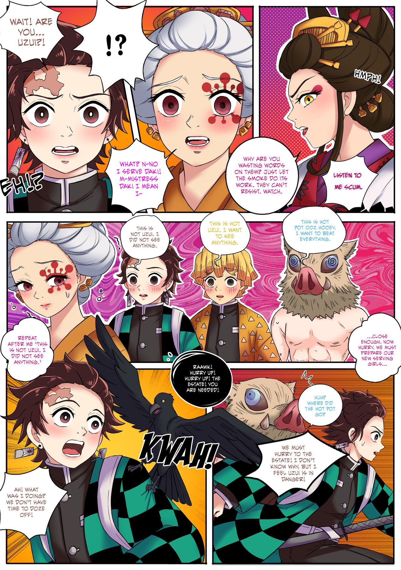 Kimetsu no Yaiba: Red Light District page 12 full