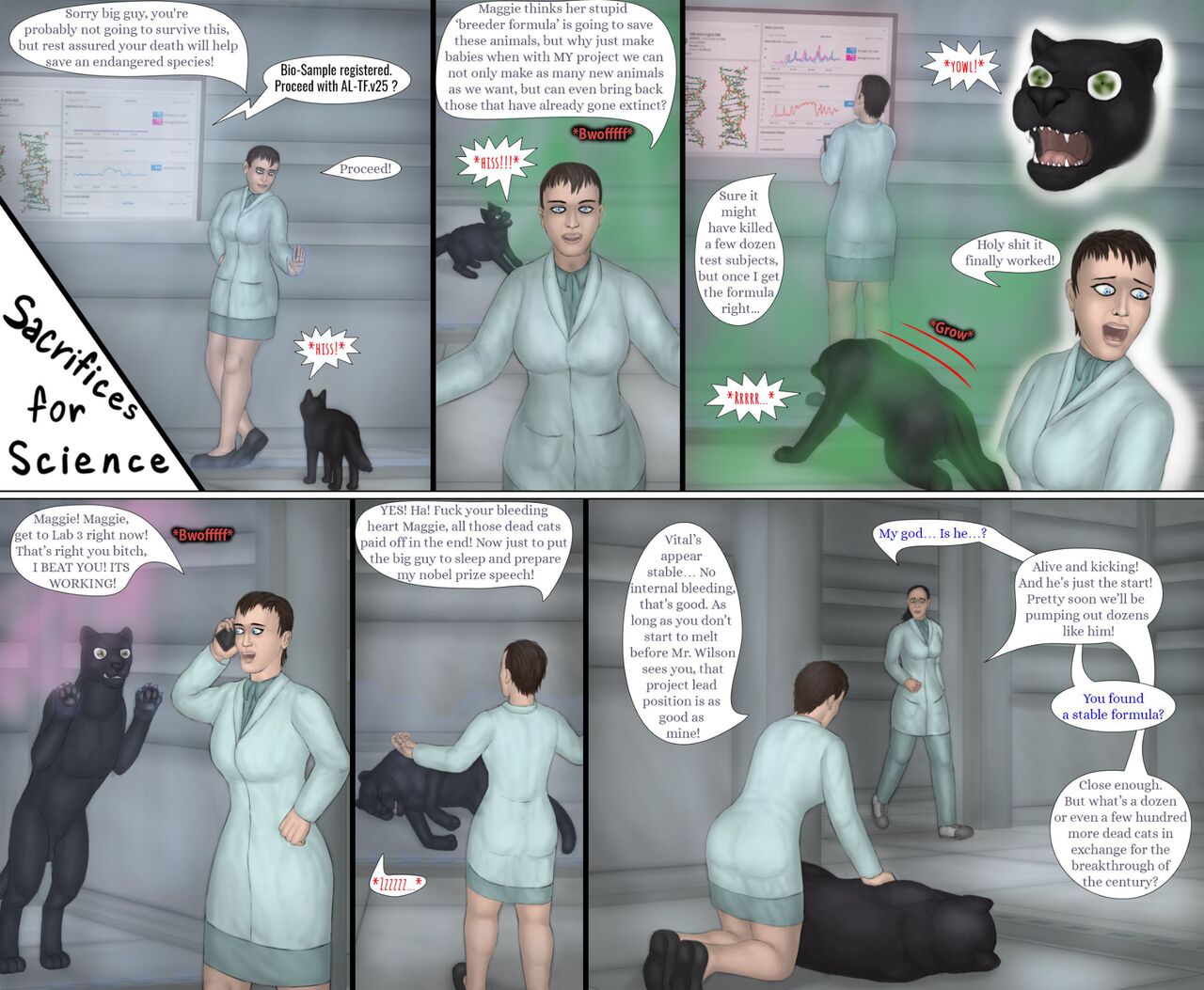 Sacrifices For Science page 1 full