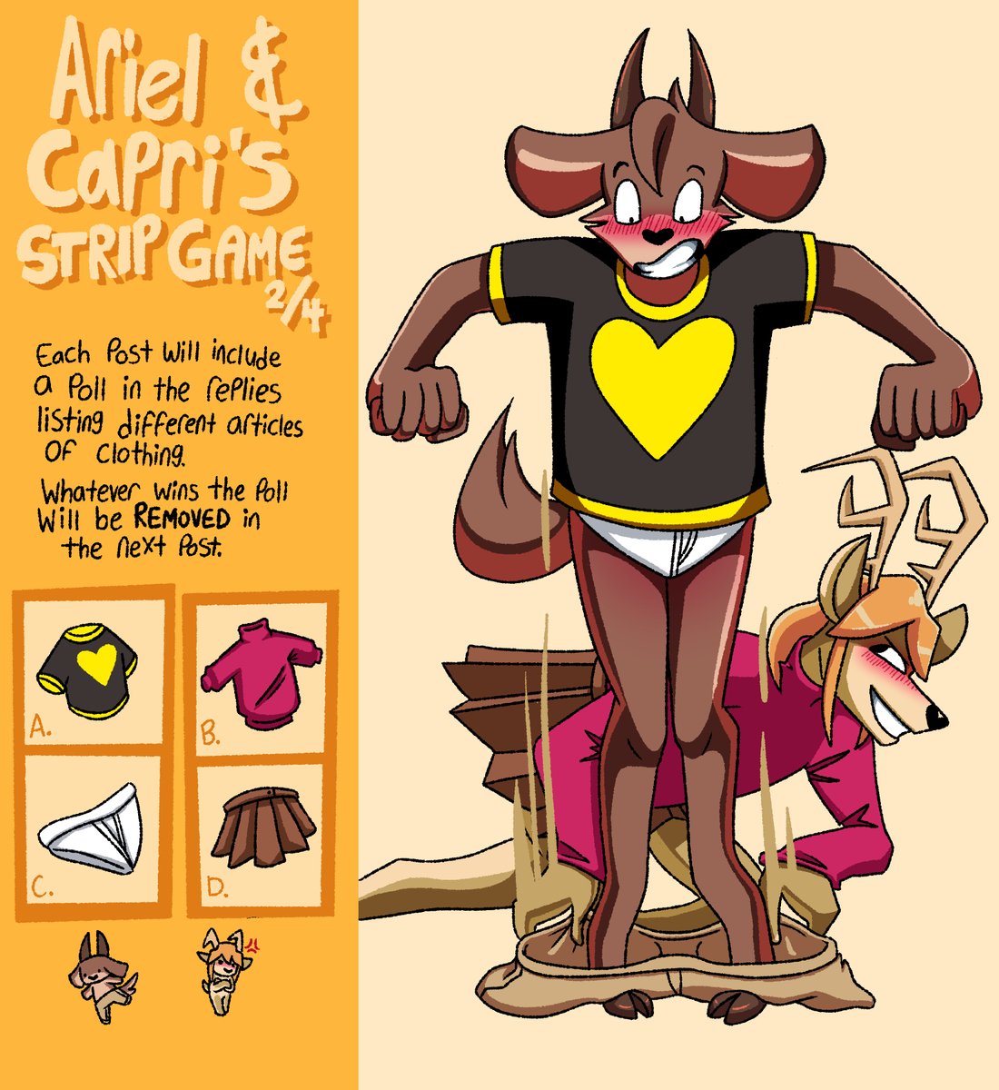Ariel & Capri's Strip Game page 2 full