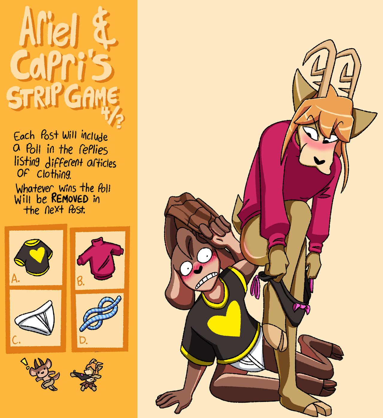 Ariel & Capri's Strip Game page 4 full