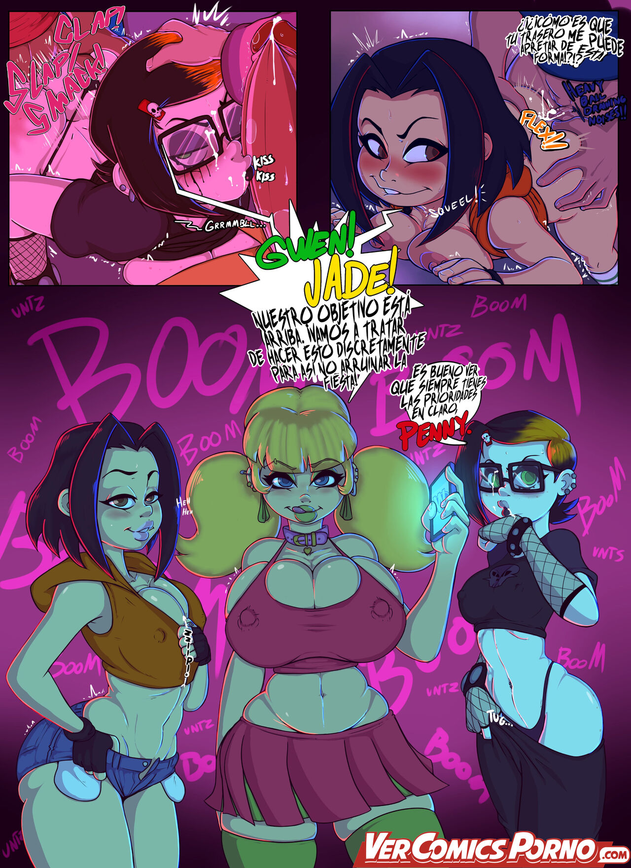 Cartoon College Party page 12 full