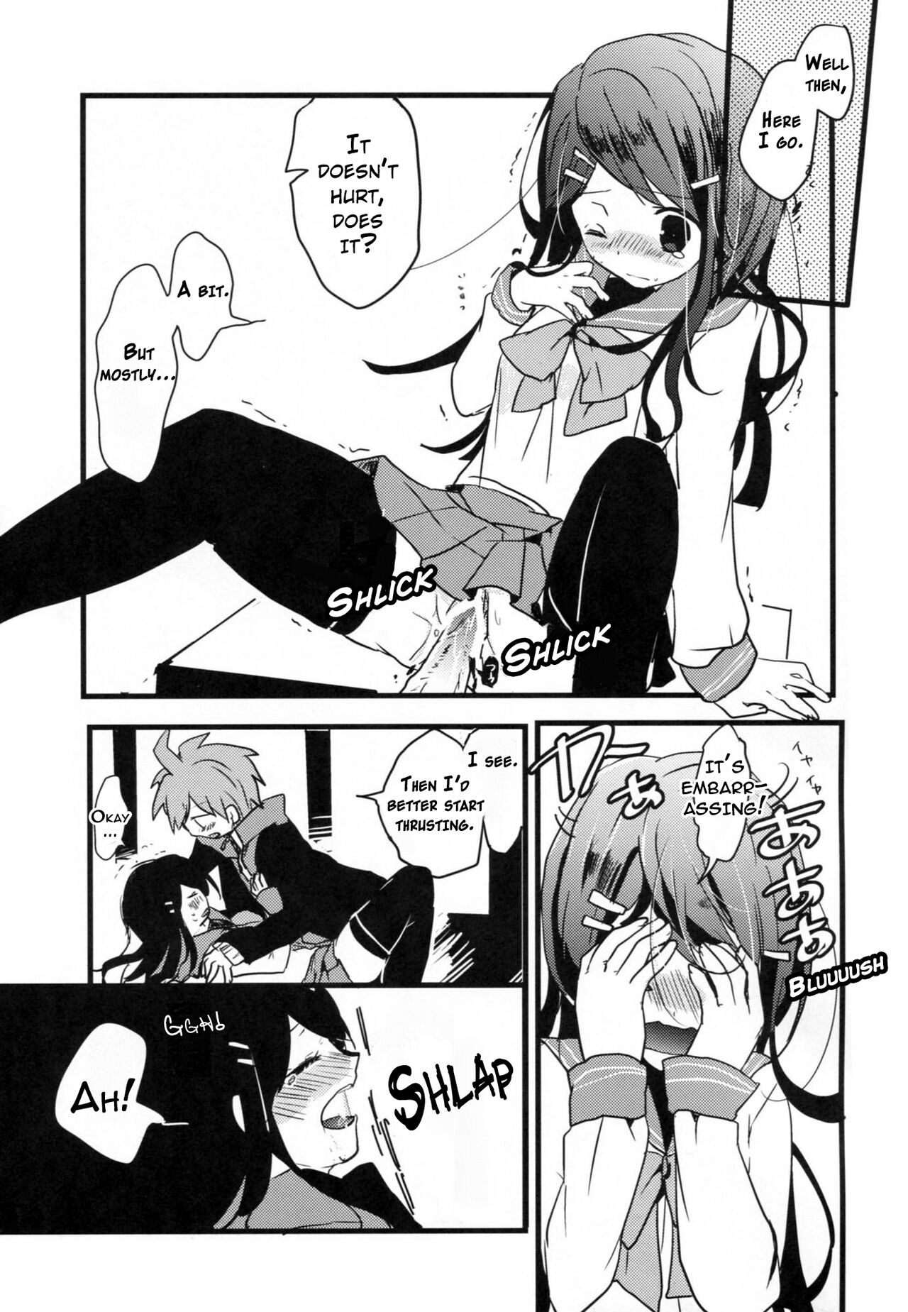 Naegi to Maizono-san ga Tsukiatteru Zentei no Manga page 12 full