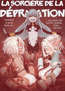 Daraku no Majo Shounen Yuusha to Tsurupeta Elf wa Ika ni Shite Majo ni Yabureta ka | La Sorcière de la Dépravation
