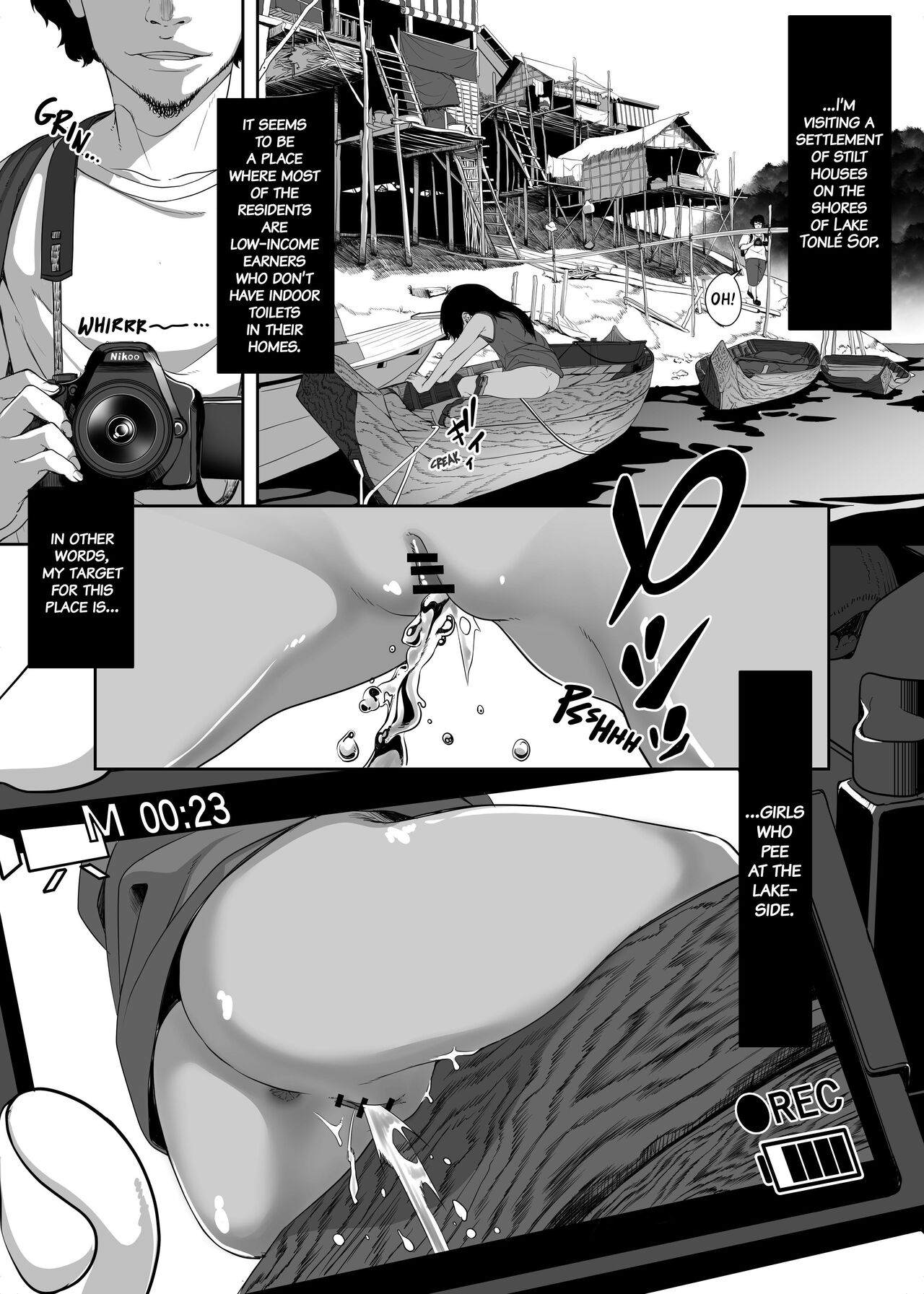 Asia no Hinminkutsu de Hounyou Tousatsu Shitetara Tsurutsuru Omanko Kaeta Hanashi | That Time I Took Peeping Photos of Girls Urinating in an Asian Slum and Bought a Smooth Pussy page 5 full