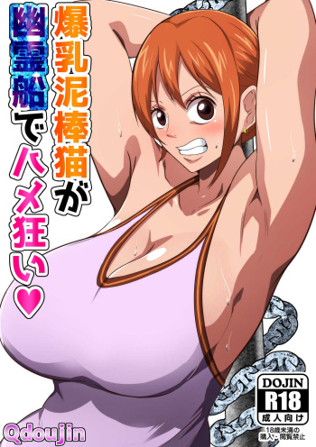 [Q Doujin] Bakunyuu Dorobouneko ga Yuureisen de Hamegurui (One Piece) [German] cover