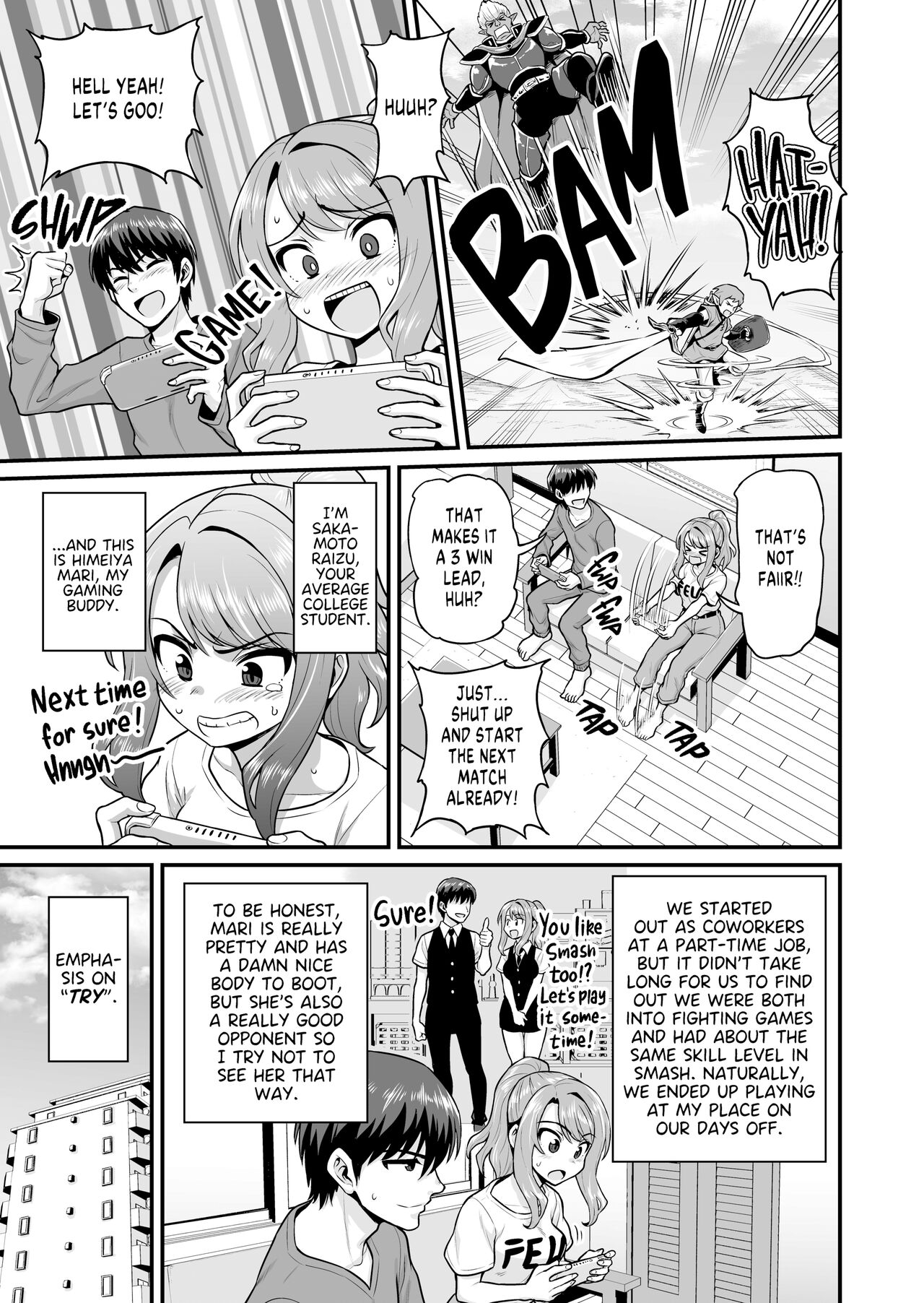 Game Tomodachi no Onnanoko to Yaru Hanashi | From Gaming Buddies to Fuck Buddies page 2 full