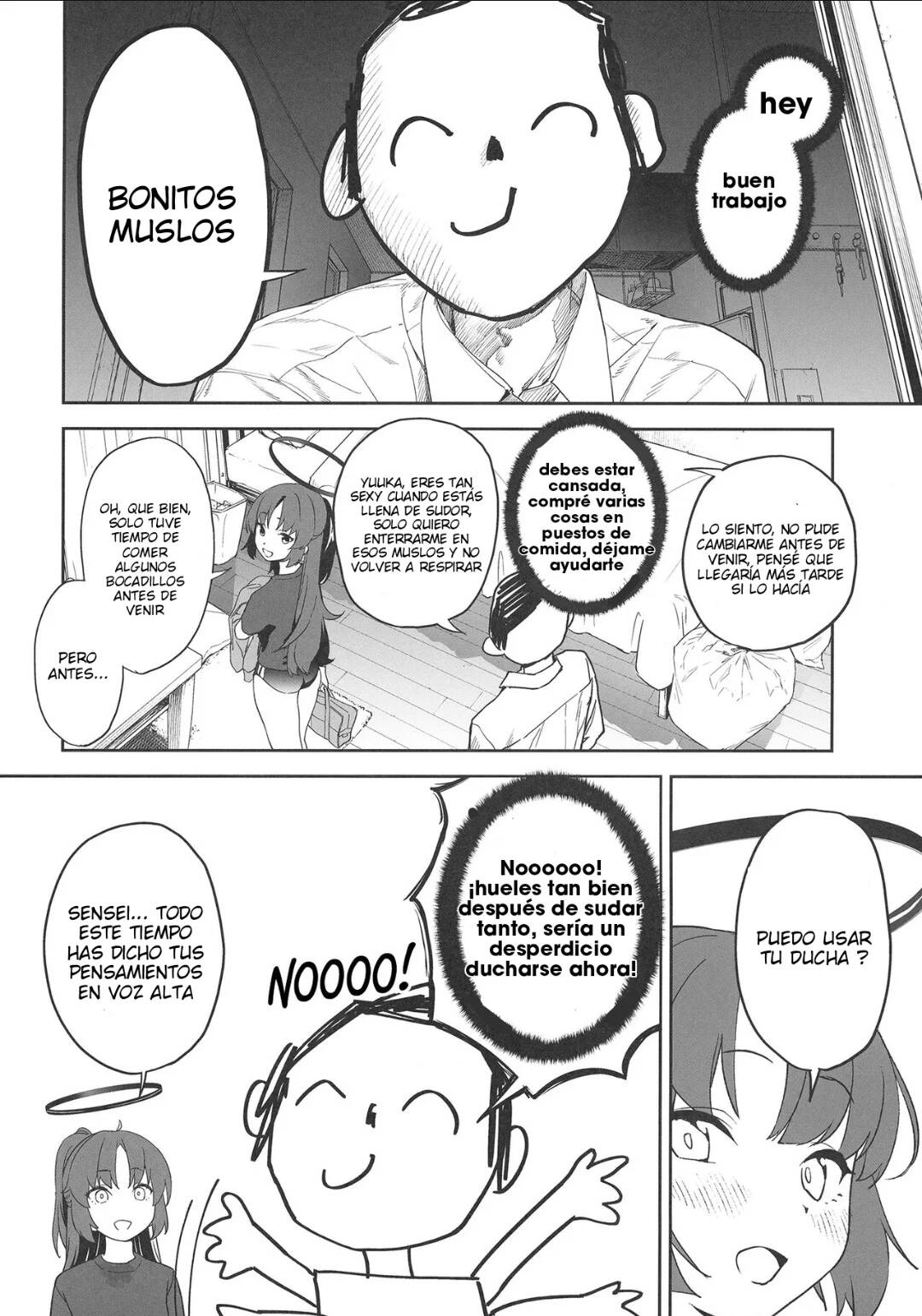 Shimi Ase Yuuka no Mure Momo Manko page 4 full