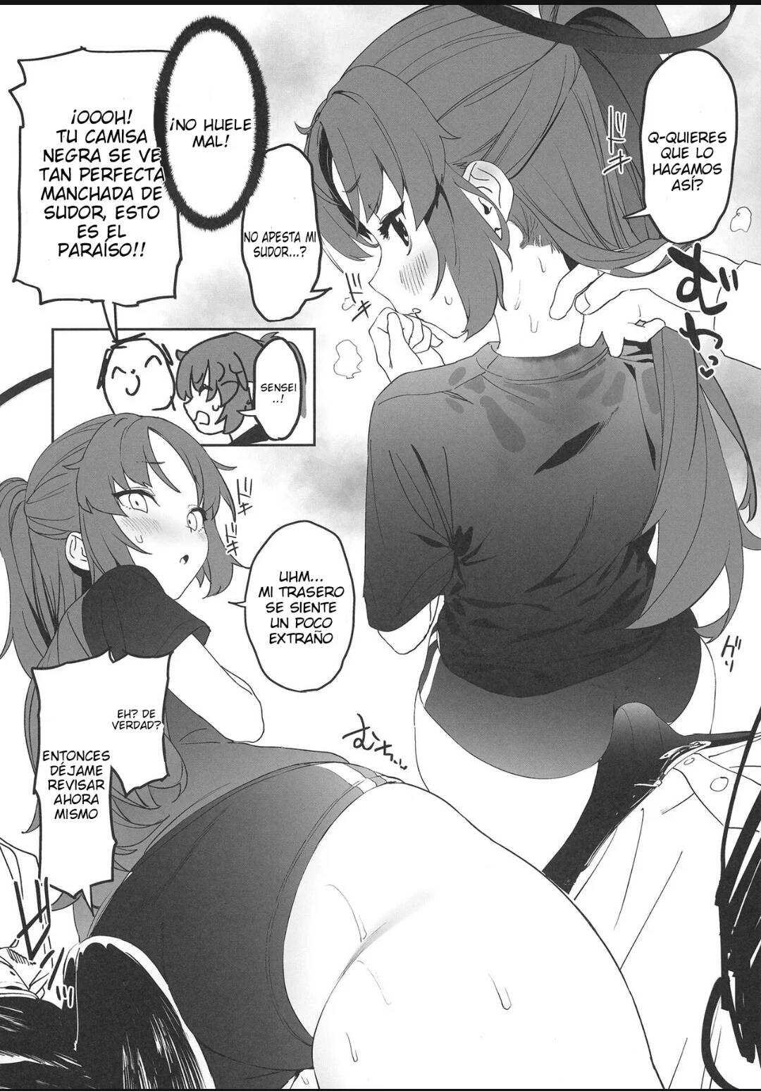 Shimi Ase Yuuka no Mure Momo Manko page 6 full