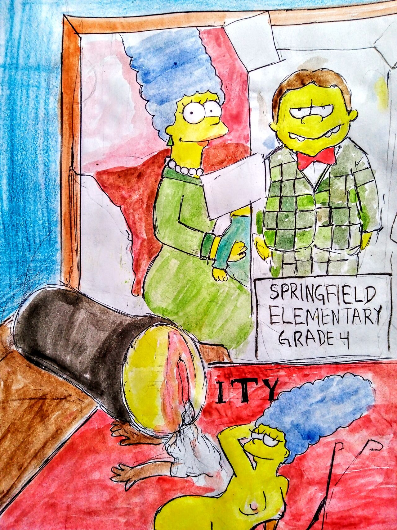 Marge Simpson con Nelson y Bart page 10 full